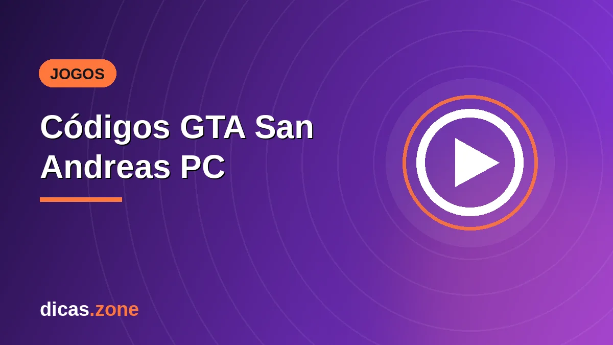 Códigos GTA San Andreas PC: As melhores cheats e como colocá-las