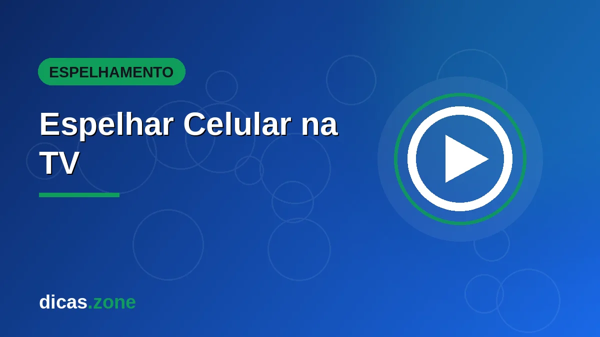 Pessoa espelhando a tela do celular na TV mostrando como espelhar a tela do celular na TV