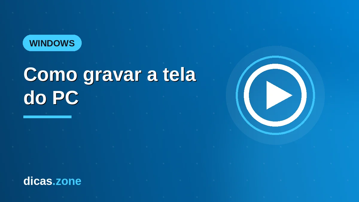 Tela de um PC com Windows mostrando como gravar a tela do PC com a Xbox Game Bar