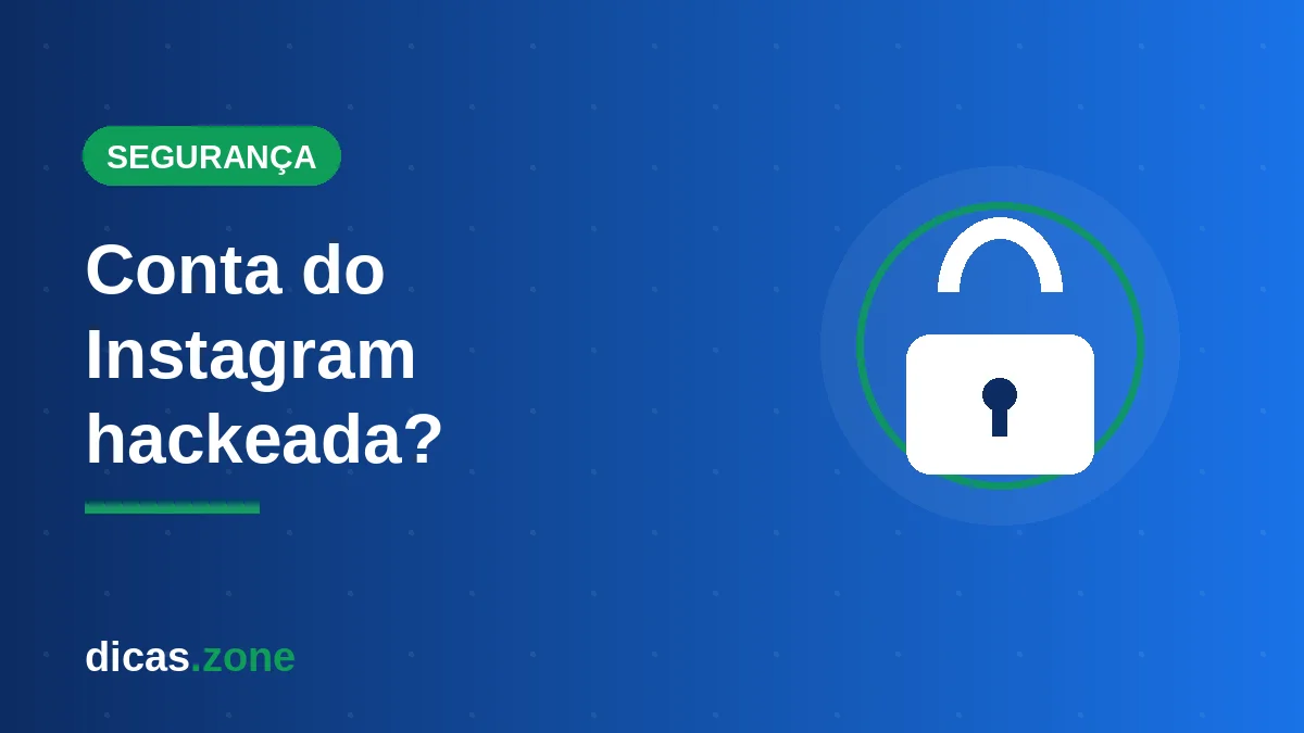 Ilustração de cadeado de segurança: como recuperar conta do Instagram hackeada