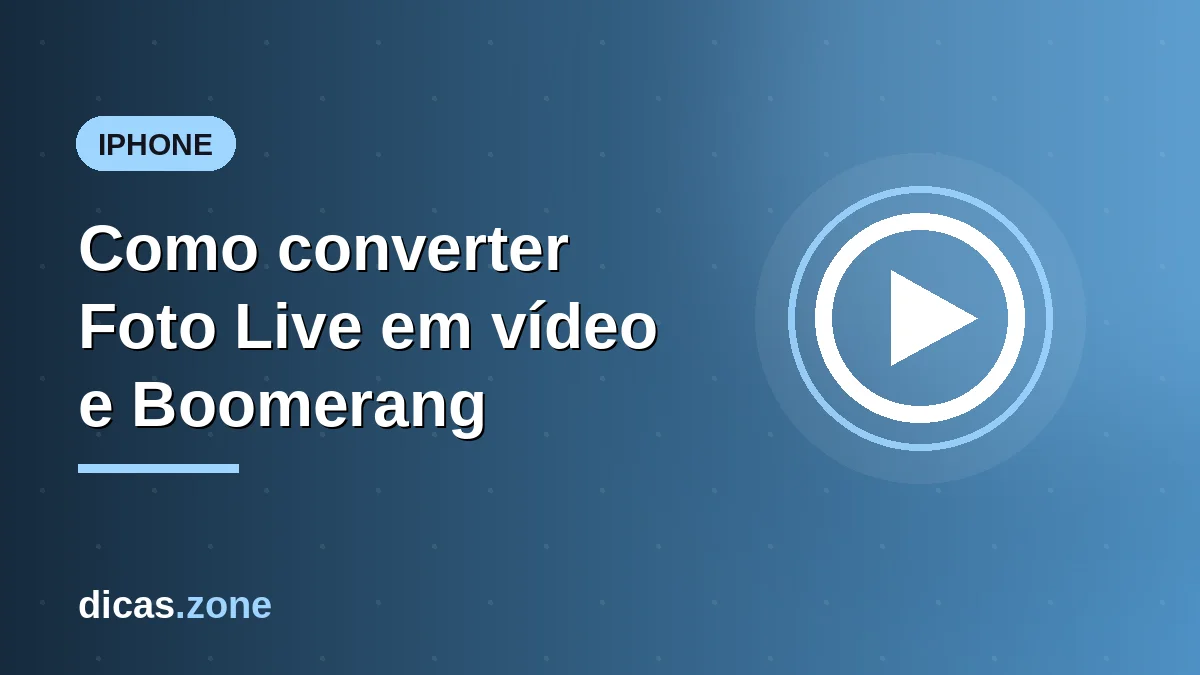 Como converter Foto Live em vídeo e Boomerang: Melhores aplicativos e ferramentas online