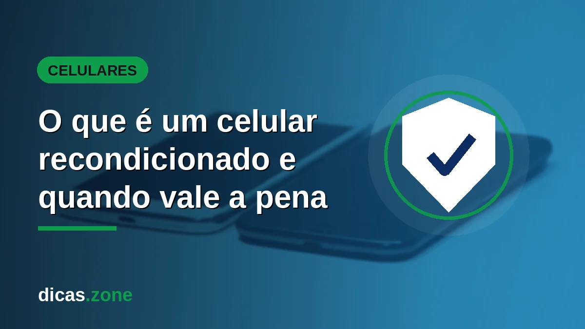 O que é um celular recondicionado e quando vale a pena comprar um em 2026